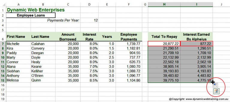 The Pmt Function In Excel Dynamic Web Training Blog 6030