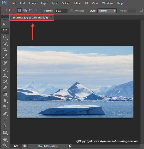 HDRToning in Photoshop Step 1 -Dynamic Web Training