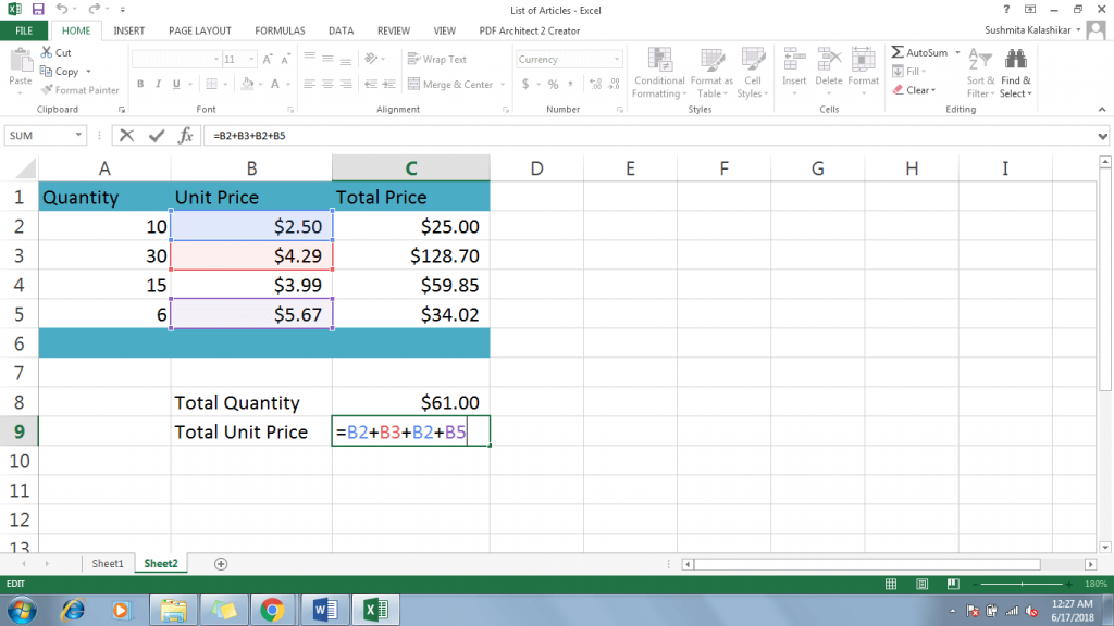 How To Create A Formula In Excel 2016 Dynamic Web Training 4663