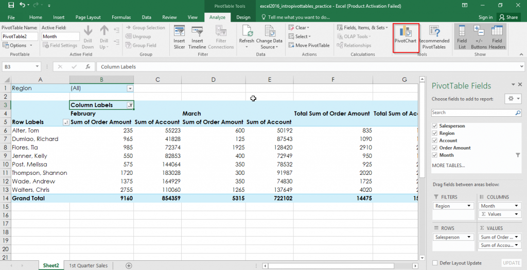 how to build a pivot table in excel 2016 for mac