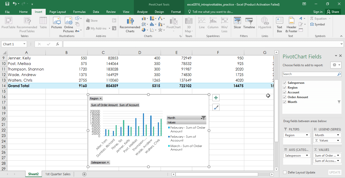 How To Create Pivot Tables In Excel 2016 Dynamic Web Training Blog